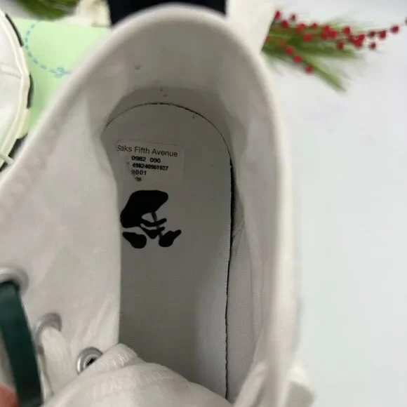 Men’s off-white mid top vulcanize sneaker size 40 - Picture 6 of 8